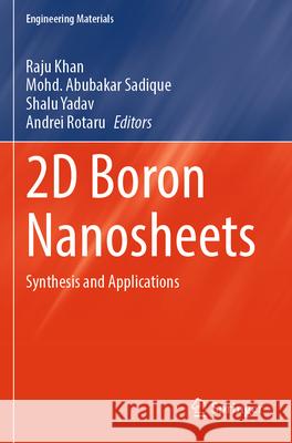 2D Boron Nanosheets  9789819770168 Springer - książka