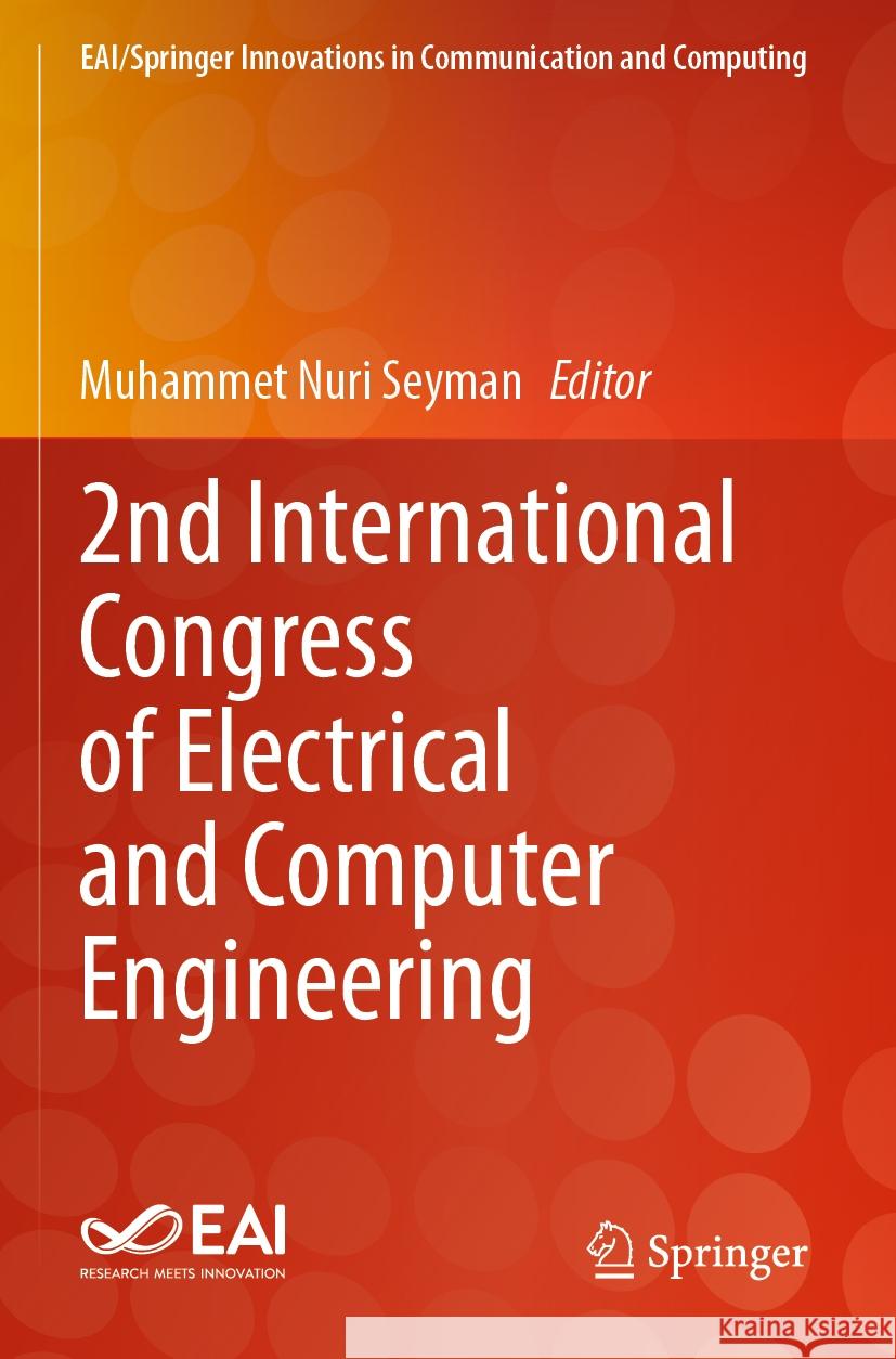 2nd International Congress of Electrical and Computer Engineering   9783031527623 Springer Nature Switzerland - książka