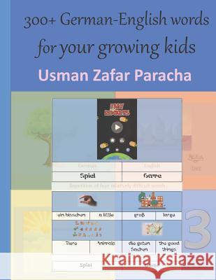 300+ German-English Words for Your Growing Kids Usman Zafar Paracha 9781793918383 Independently Published - książka