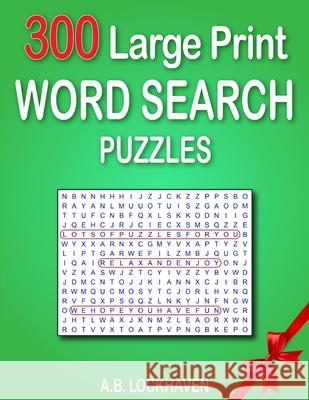 300 Large Print Word Search Puzzles A B Lockhaven, Grace Lockhaven 9781947744943 Twisted Key Publishing, LLC - książka