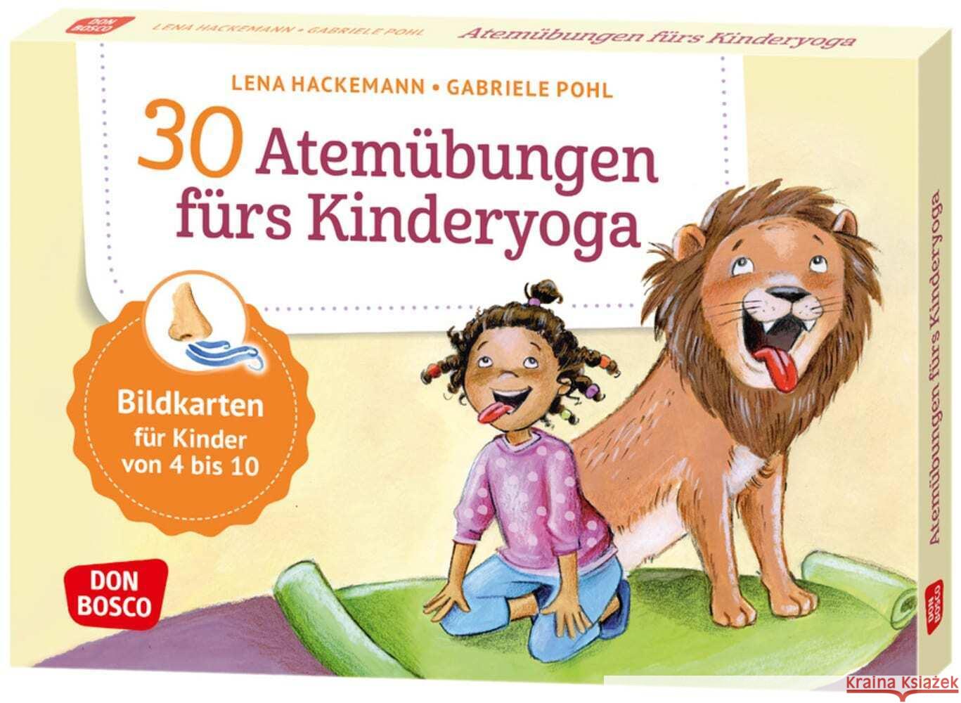 30 Atemübungen fürs Kinderyoga Hackemann, Lena 4260179517426 Don Bosco Medien - książka