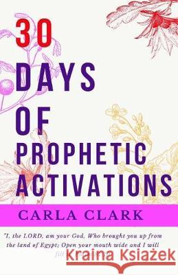 30 Days of Prophetic Activations Carla D. Clark 9781548832940 Createspace Independent Publishing Platform - książka