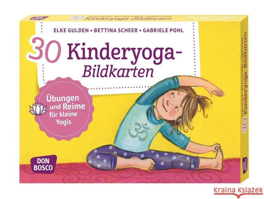 30 Kinderyoga-Bildkarten : Übungen und Reime für kleine Yogis Gulden, Elke, Pohl, Gabriele, Scheer, Bettina 4260179513916 Don Bosco Medien - książka