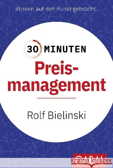 30 Minuten Preismanagement Bielinski, Rolf 9783967392159 GABAL - książka