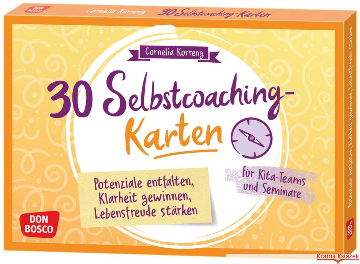 30 Selbstcoaching-Karten: Potenziale entfalten, Klarheit gewinnen, Lebensfreude stärken Korreng, Cornelia 4260694920411 Don Bosco Medien - książka