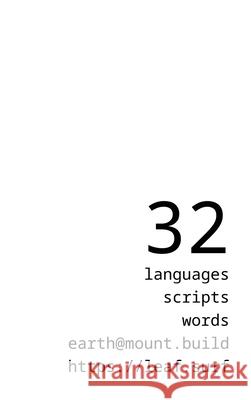32 Languages, 32 Words: 32 Scripts Mount Build 9781951702632 Mount Build - książka
