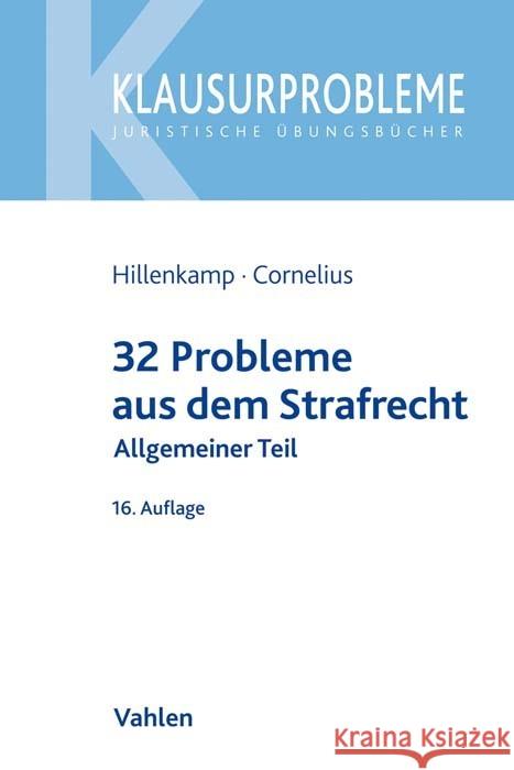 32 Probleme aus dem Strafrecht Hillenkamp, Thomas, Cornelius, Kai 9783800665488 Vahlen - książka