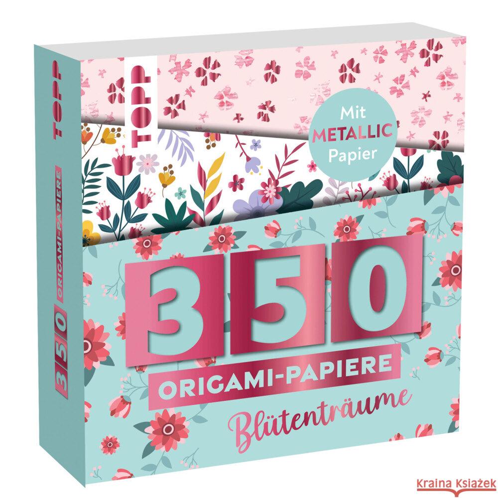 350 Origami-Block Blütenträume Täubner, Armin 4007742186111 Frech - książka