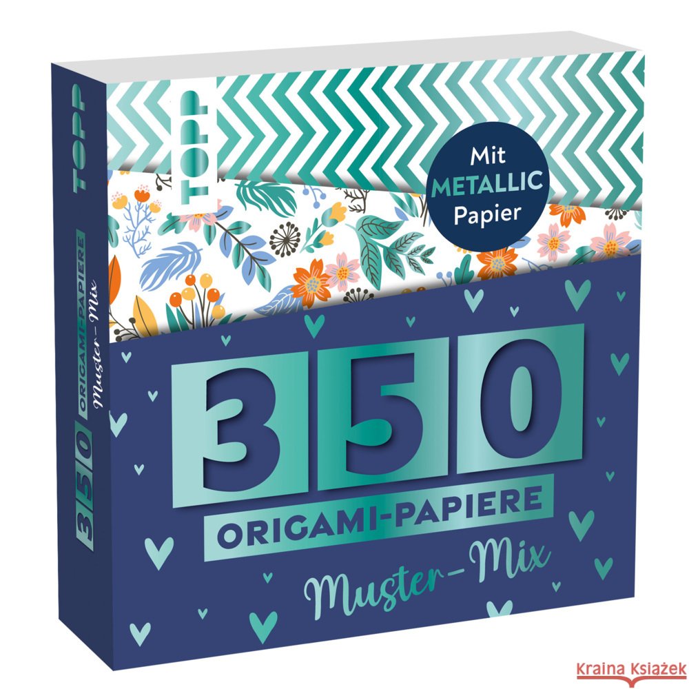 350 Origami-Papiere - Muster-Mix Täubner, Armin 4007742185688 Frech - książka