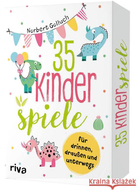 35 Kinderspiele für drinnen, draußen und unterwegs (Kinderspiel) Golluch, Norbert 9783742313300 riva Verlag - książka