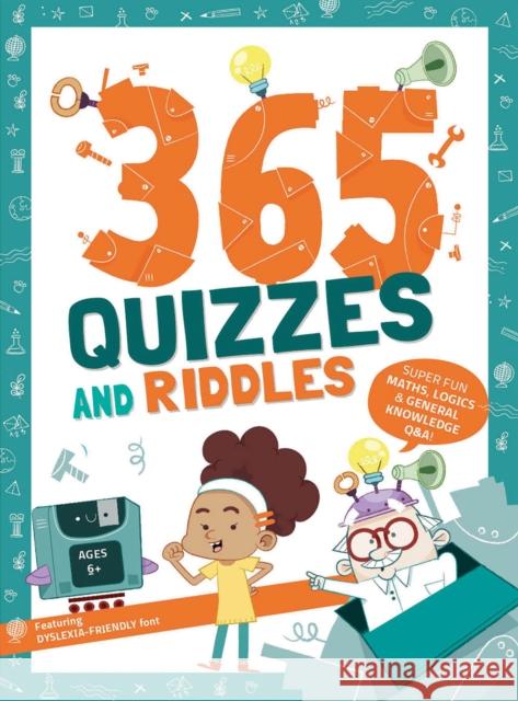 365 Quizzes and Riddles: Super fun, maths, logics and general knowledge Q & As  9788854420205 White Star - książka