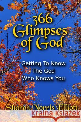 366 Glimpses Of God: Getting To Know The God Who Knows You Elliott, Sharon Norris 9781931820752 Abm Publications - książka