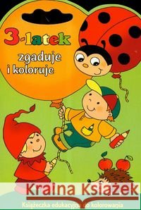 3-latek zgaduje i koloruje  9788374372336 Skrzat - książka