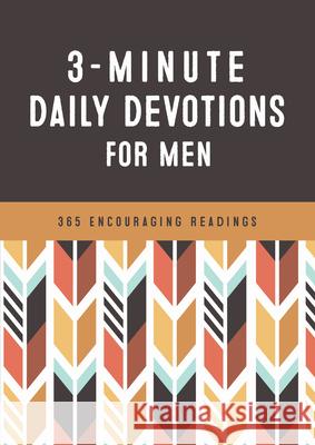 3-Minute Daily Devotions for Men: 365 Encouraging Readings Compiled by Barbour Staff 9781643527857 Barbour Publishing - książka