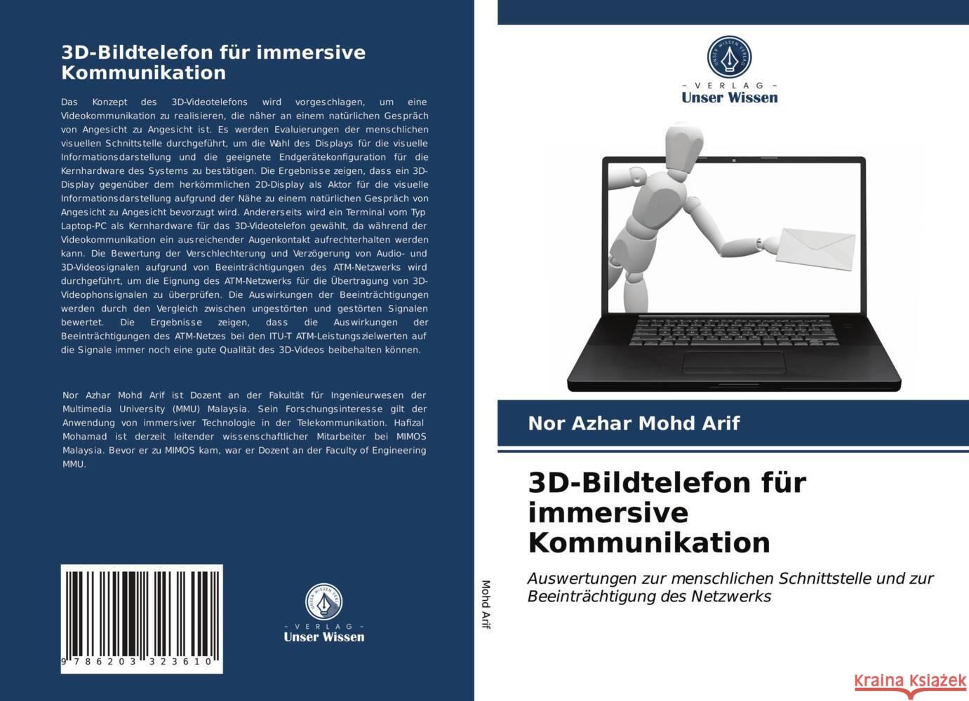 3D-Bildtelefon für immersive Kommunikation Mohd Arif, Nor Azhar 9786203323610 Verlag Unser Wissen - książka