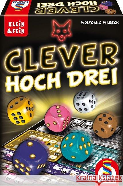 Clever hoch Drei (Spiel) Warsch, Wolfgang 4001504493844 Schmidt Spiele