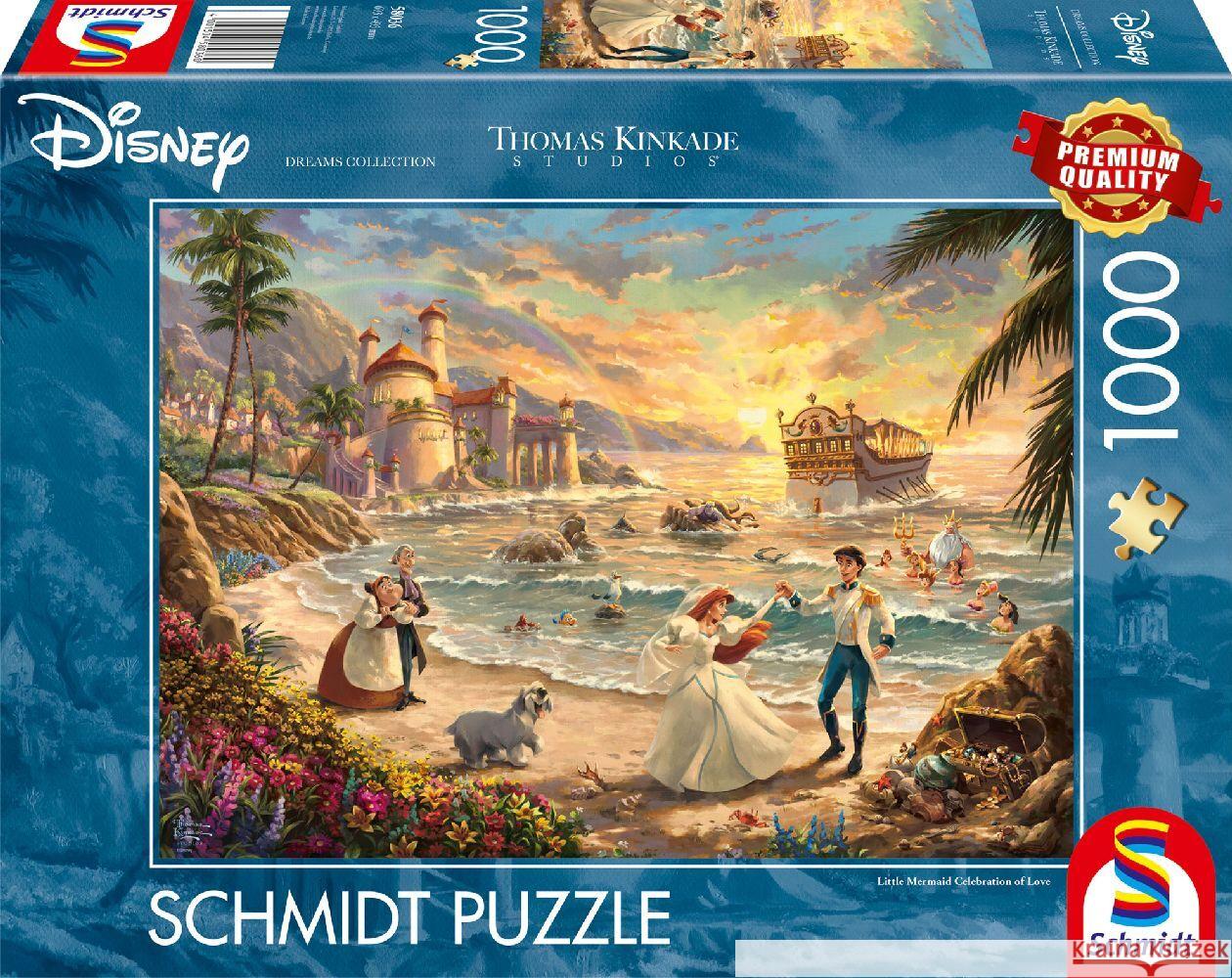 Disney, The Little Mermaid Celebration of Love Kinkade, Thomas 4001504580360 Schmidt Spiele