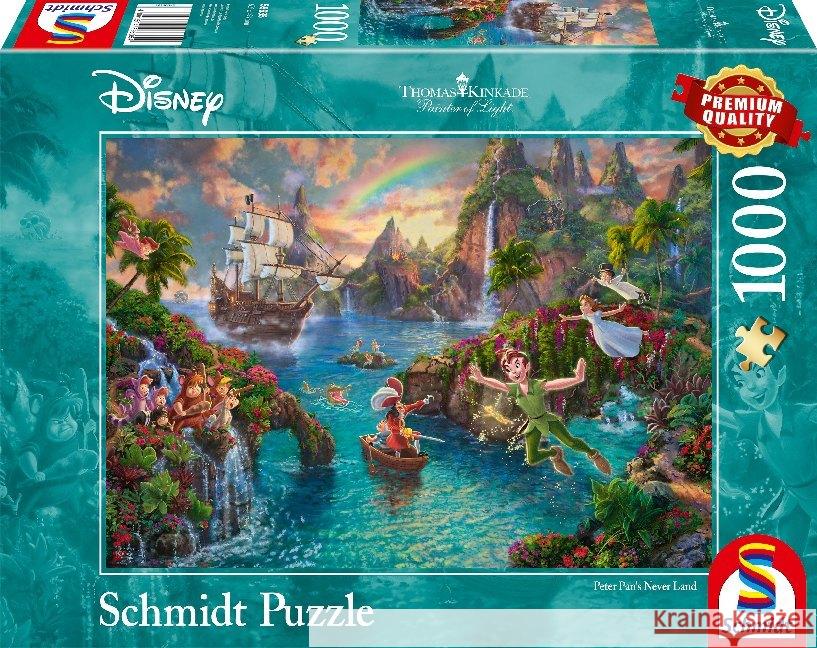 Puzzle PQ 1000 Piotruś Pan (Disney) G3 Kinkade, Thomas 4001504596354 Schmidt Spiele