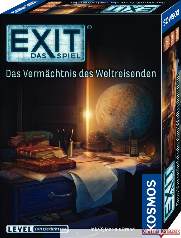 EXIT® - Das Spiel: Das Vermächtnis des Weltreisenden Brand, Inka, Brand Markus 4002051682828 Kosmos Spiele