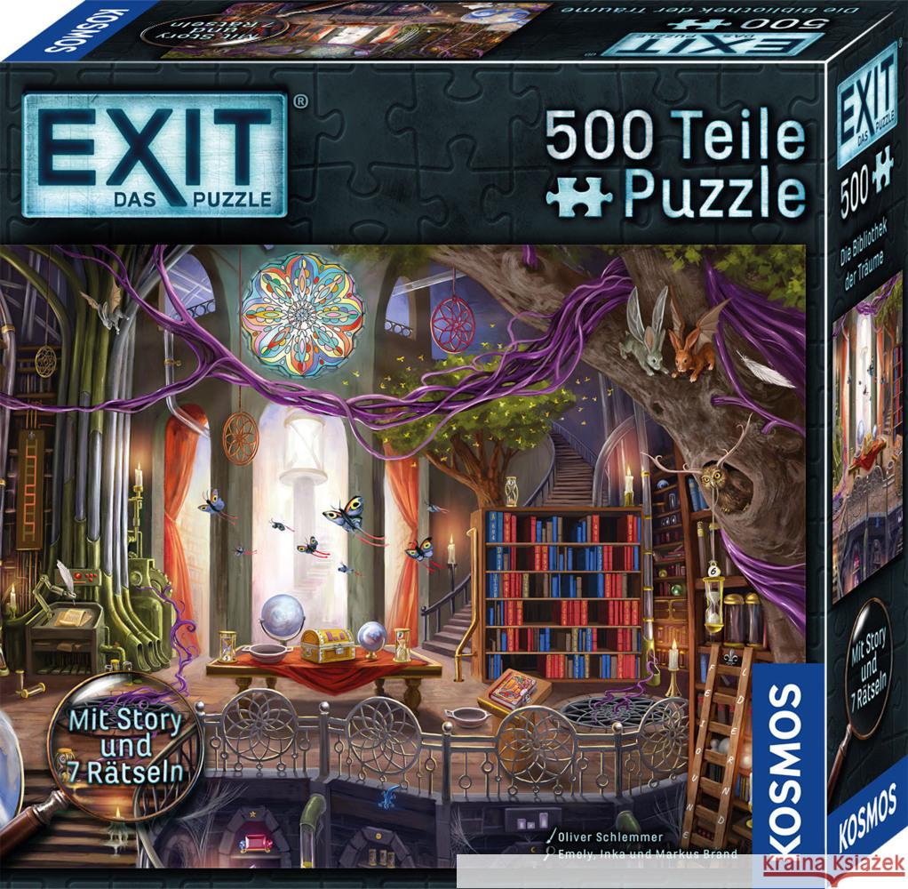 EXIT® - Das Puzzle: Die Bibliothek der Träume Brand, Emely, Brand, Inka, Brand, Markus 4002051684471 Kosmos Spiele