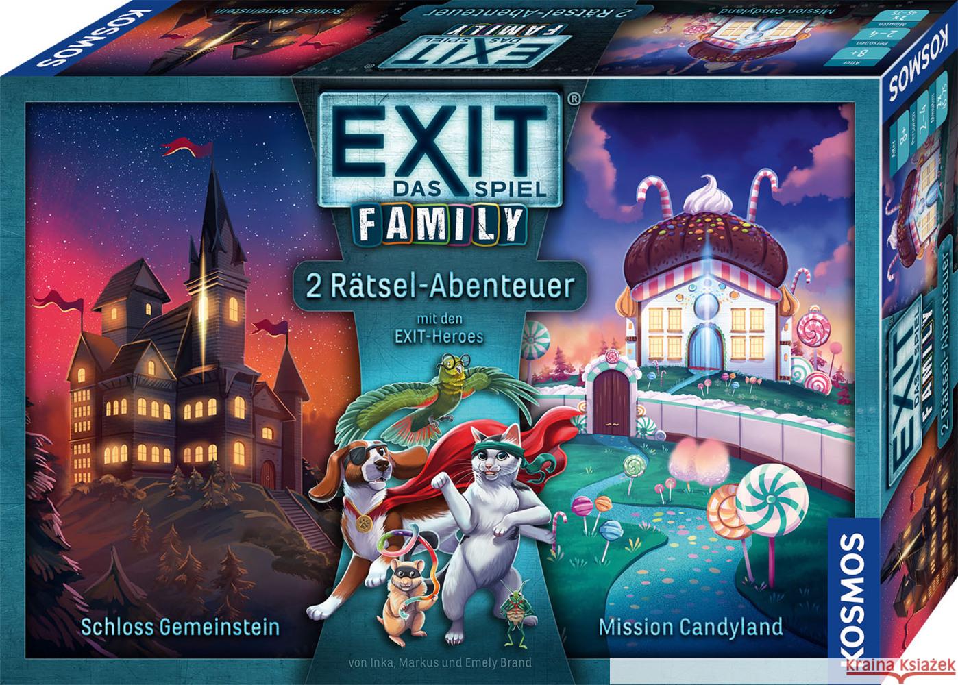 EXIT® - Das Spiel - Family: Schloss Gemeinstein/Mission Candyland Brand, Inka, Brand, Markus 4002051684662