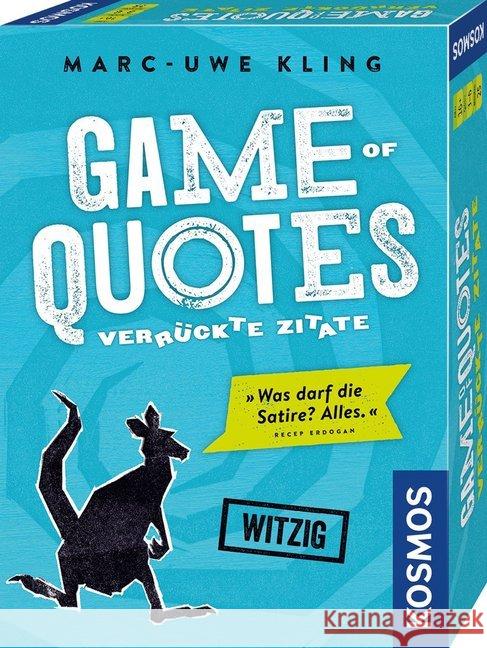 Game of Quotes - Verrückte Zitate (Spiel) Kling, Marc-Uwe 4002051692926