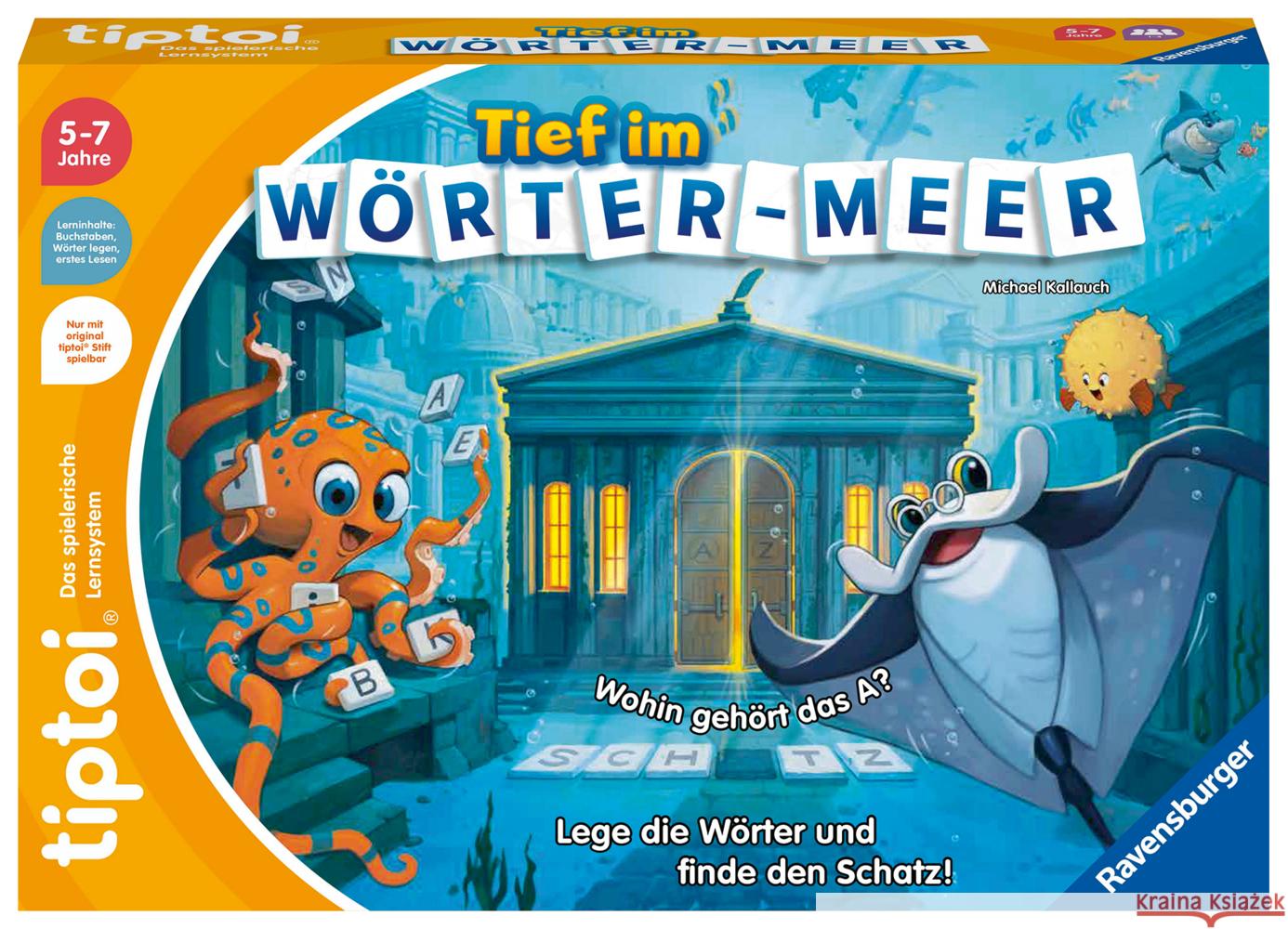 tiptoi® Tief im Wörter-Meer Kallauch, Michael 4005556001033 Ravensburger Spieleverlag