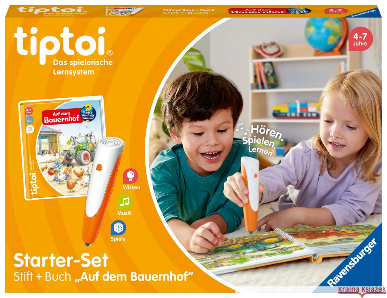 tiptoi® Starter-Set: Stift und Bauernhof-Buch Friese, Inka 4005556001149 Ravensburger Spieleverlag