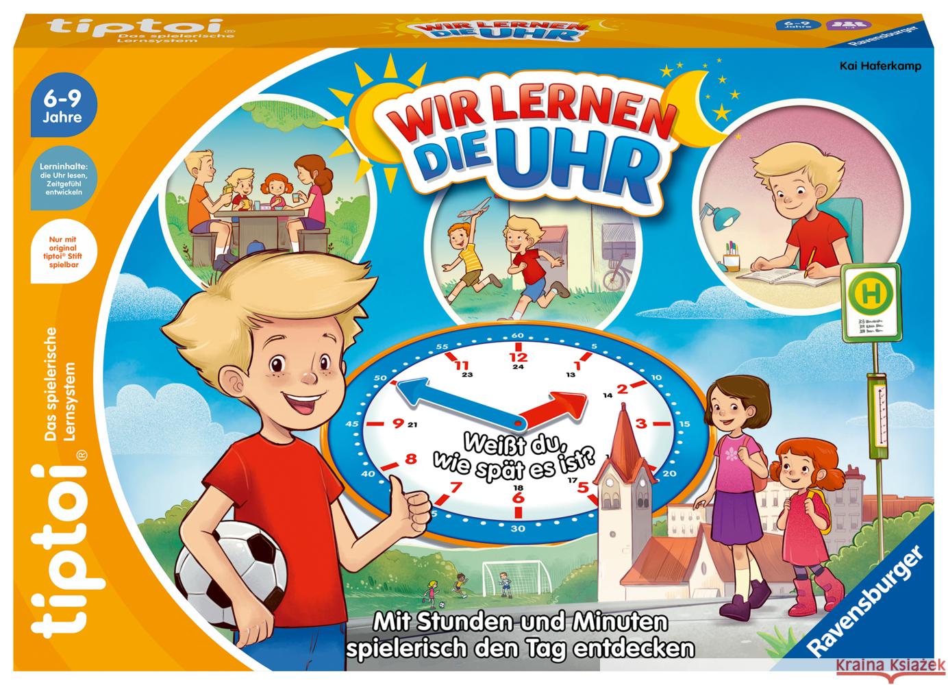 tiptoi® Wir lernen die Uhr Haferkamp, Kai 4005556001262 Ravensburger Spieleverlag