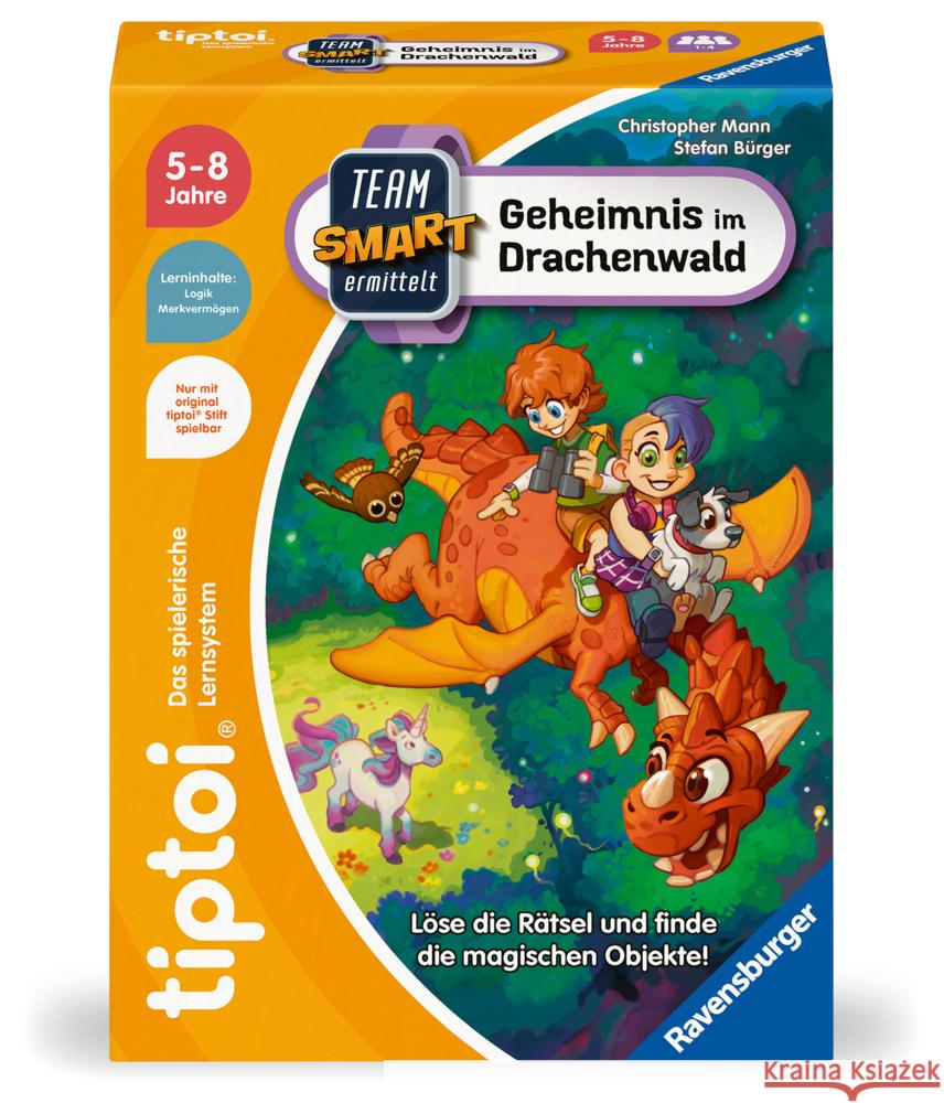 tiptoi® Team SMART ermittelt  Geheimnis im Drachenwald Mann, Christopher, Bürger, Stefan 4005556002245