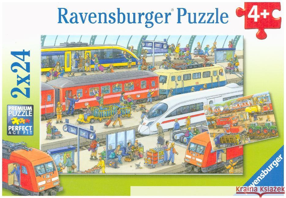 Trubel am Bahnhof (Kinderpuzzle)  4005556091911 Ravensburger