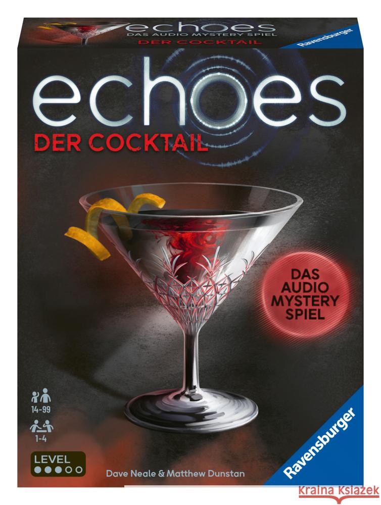 Ravensburger 20814 echoes Der Cocktail - Audio Mystery Spiel ab 14 Jahren, Erlebnis-Spiel Neale, Dave, Dunstan, Matthew 4005556208142