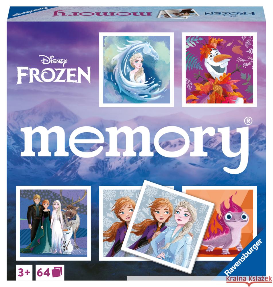 Ravensburger - 20890 - Disney Frozen memory®, der Spieleklassiker für alle Frozen Fans, Merkspiel für 2-8 Spieler ab 3 Jahren Hurter, William H. 4005556208906