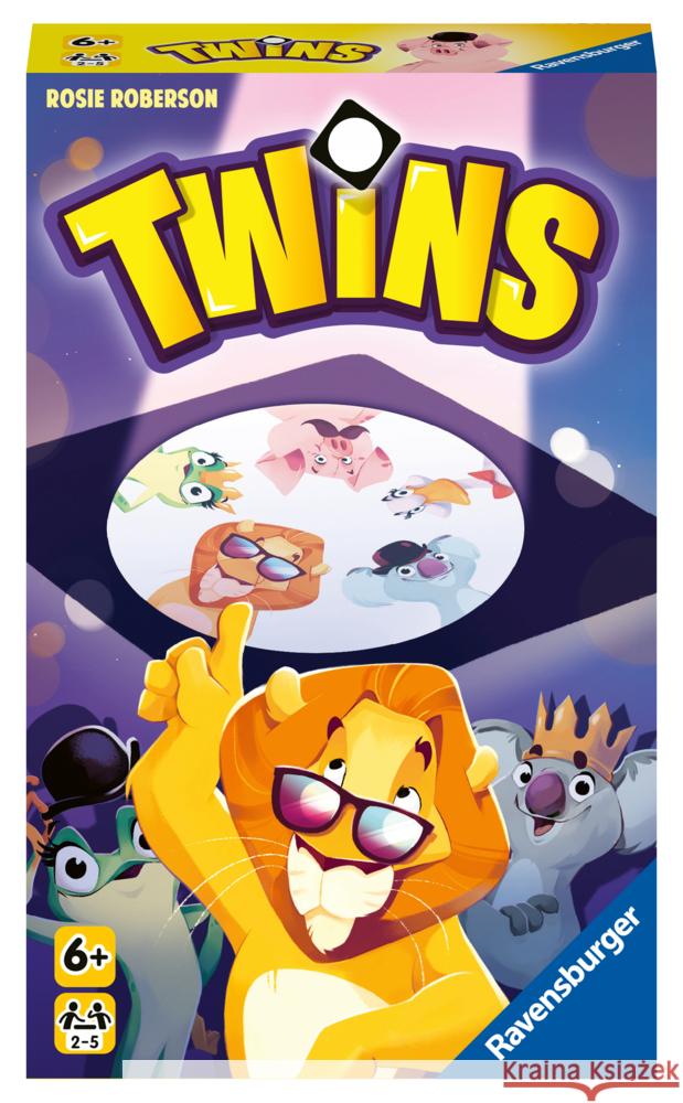 Ravensburger 20960 - Twins - Karten-Reaktionsspiel, Spiel für Kinder und Familien ab 6 Jahren - Gesellschaftspiel geeignet für 2-5 Spieler Roberson, Rosie 4005556209606