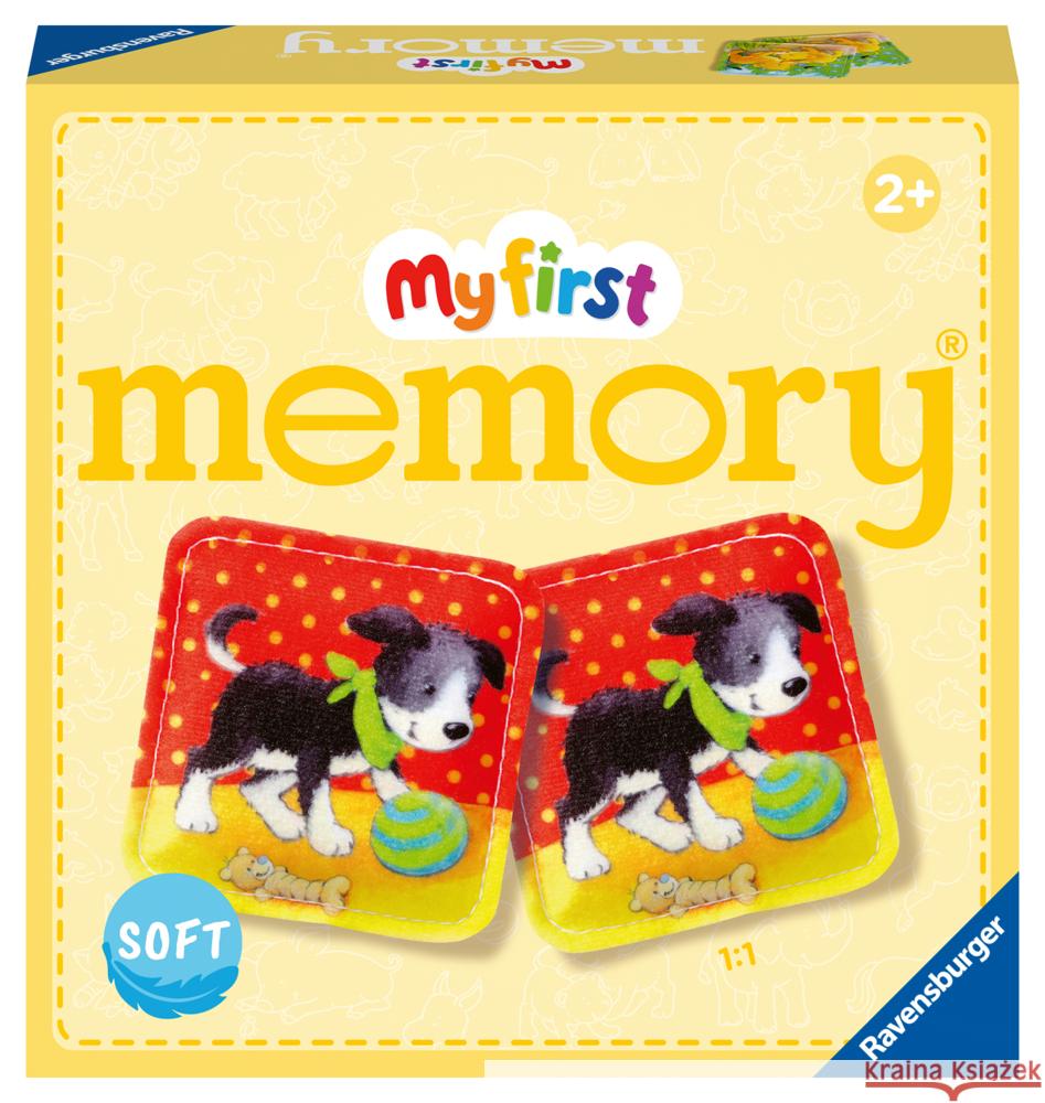 Ravensburger - 20998 - My first memory® Plüsch - Das klassische Gedächtnisspiel mit 24 Stoff-Karten und süßen Tierkindern, Spielzeug ab 2 Jahre Hurter, William H. 4005556209989