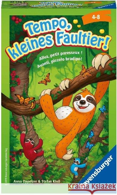 Tempo, kleines Faultier! (Kinderspiel) Oppolzer, Anna, Kloß, Stefan 4005556234639 Ravensburger Verlag