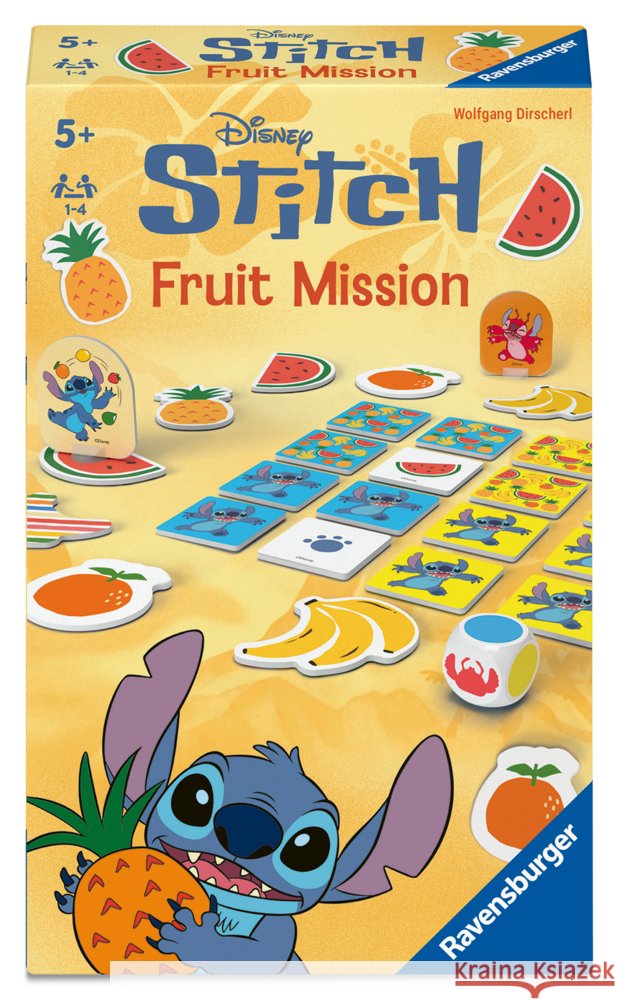 Disney Stitch Fruit Mission - Reisespiel ab 5 Jahre Dirschel, Wolfgang 4005556249817 Ravensburger Verlag