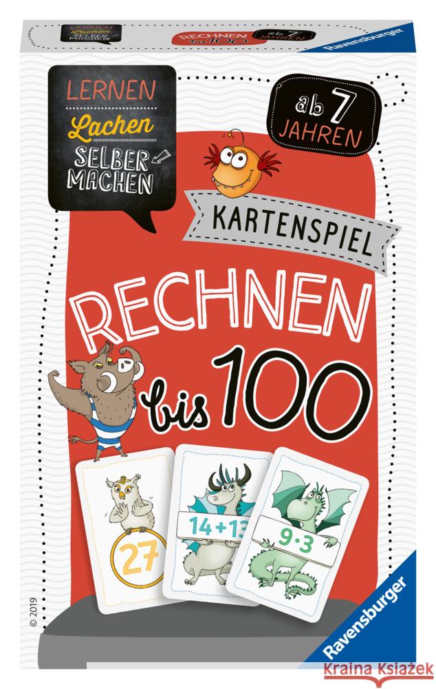 Ravensburger 80660 - Lernen Lachen Selbermachen: Rechnen bis 100, Kinderspiele Lernspiel Diehl, Hannah, Stiefenhofer, Martin 4005556806607