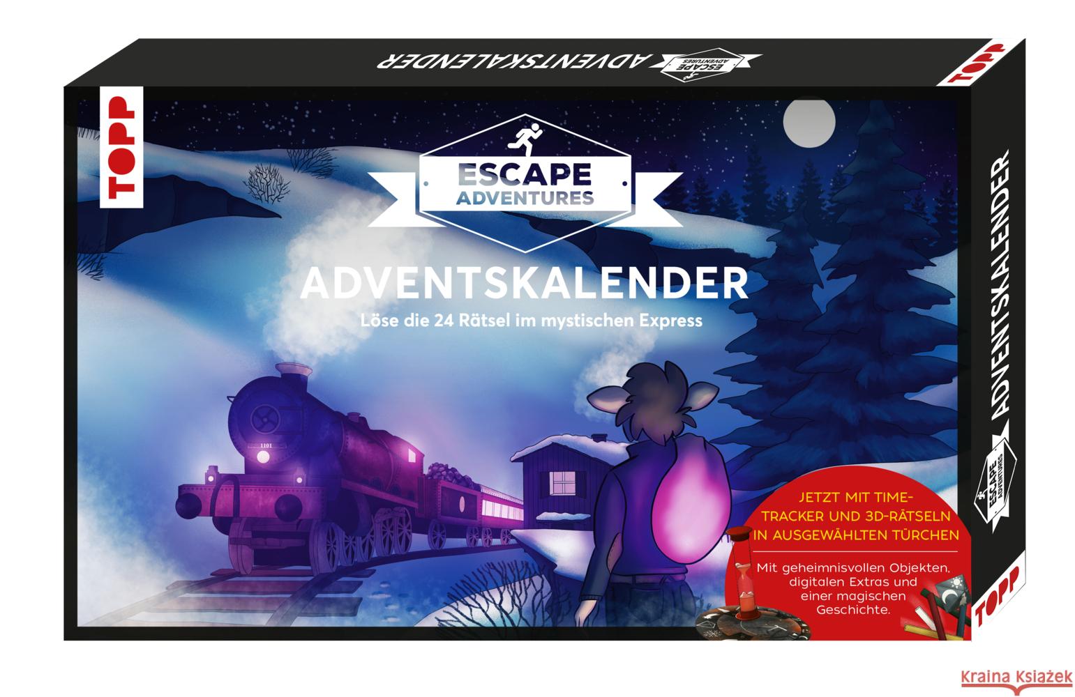 TOPP Escape Adventures Adventskalender - Der mystische Express Autorenteam Pfeffermind 4007742180836 Frech