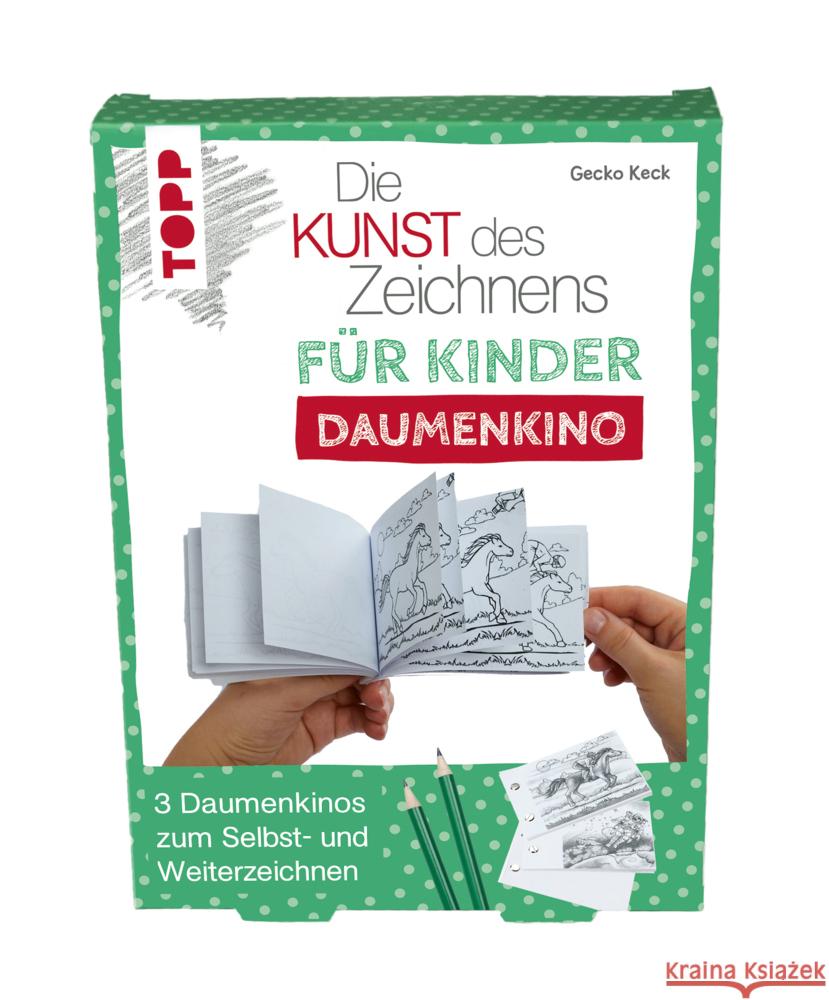 Die Kunst des Zeichnens für Kinder Daumenkino Keck, Gecko 4007742181635