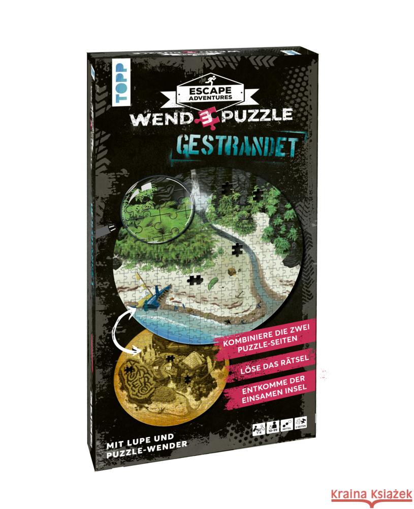 TOPP Escape Adventures - Wendepuzzle: Gestrandet - 280 Teile Pieper, Hans 4007742182229