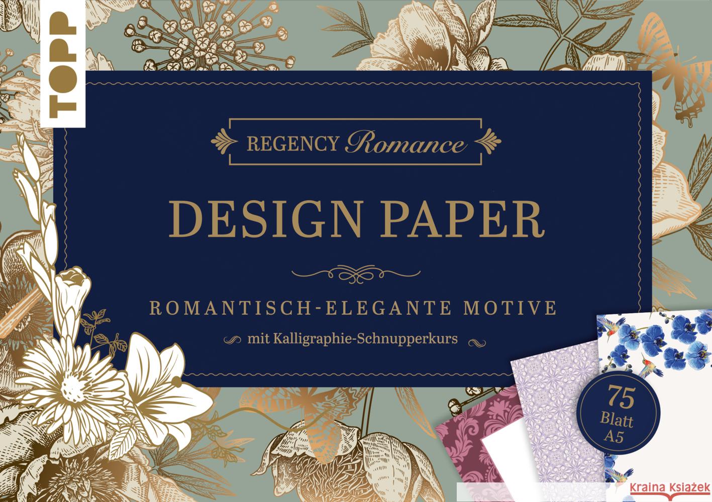 Regency Romance Design Paper Block A5 Riemer, Clara 4007742182823 Frech