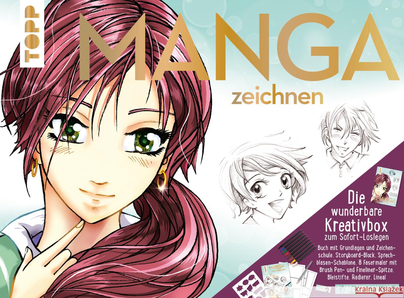 Manga zeichnen - Die wunderbare Kreativbox Keck, Gecko 4007742182878 Frech