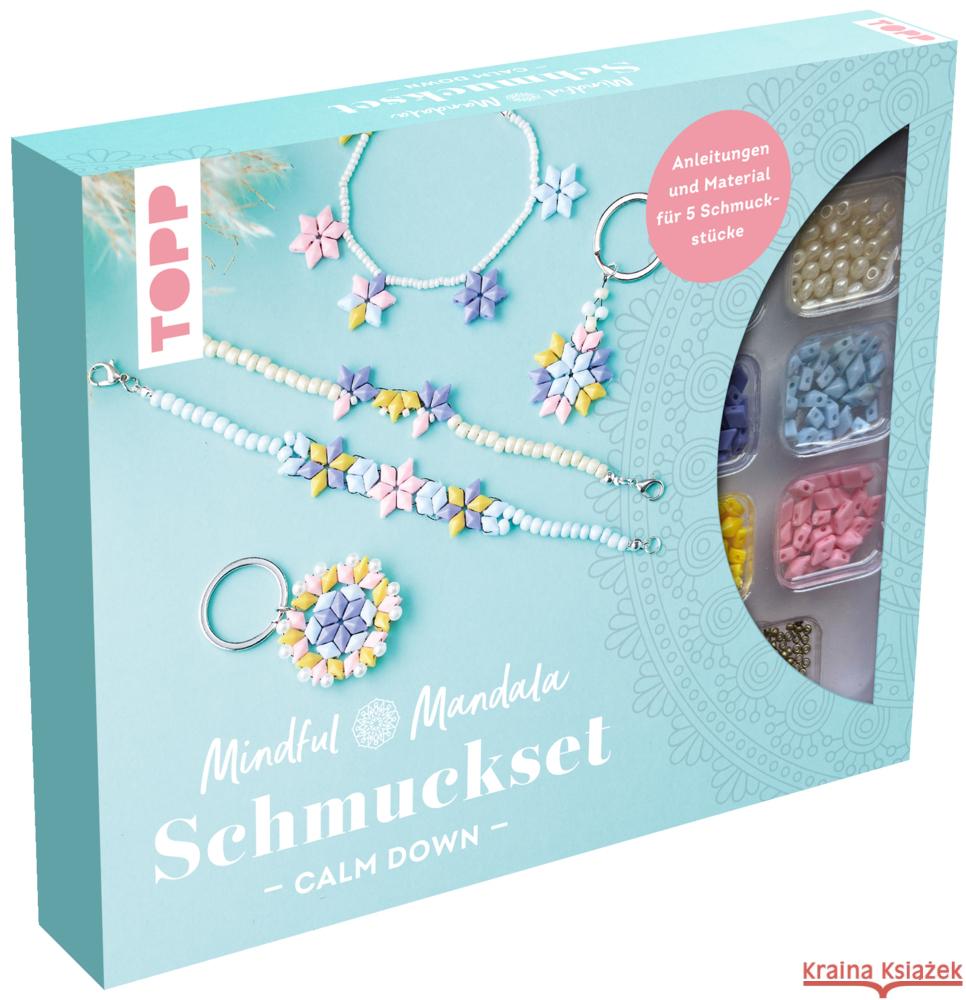 Mindful Mandala - Schmuckset Calm down. Mit Anleitung und Material für fünf Schmuckstücke frechverlag 4007742184544