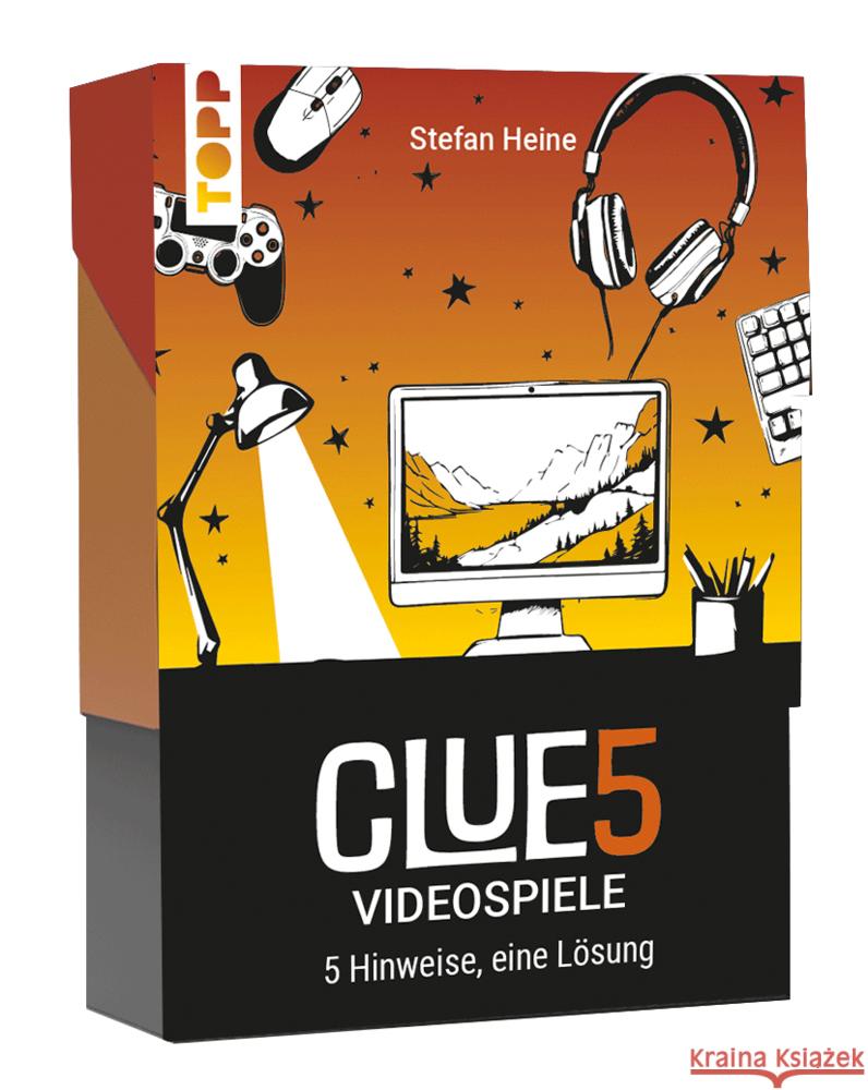CLUE5 #Videospiele. 5 Hinweise, nur eine Lösung. Das Trend-Quiz für deine Tasche Heine, Stefan 4007742186920