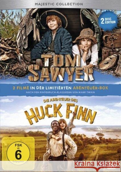 Tom Sawyer / Die Abenteuer des Huck Finn, 2 DVDs : Für Hörgeschädigte geeignet Twain, Mark 4010232059604 Universal Pictures Video