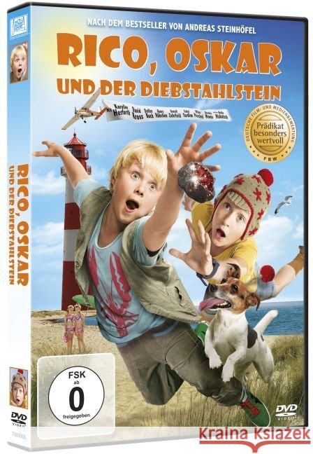 Rico, Oskar und der Diebstahlstein, 1 DVD : Empfohlen von der Filmbewertungsstelle Wiesbaden (FBW): Prädikat besonders wertvoll. Deutschland Steinhöfel, Andreas 4010232068743 20th Century Fox