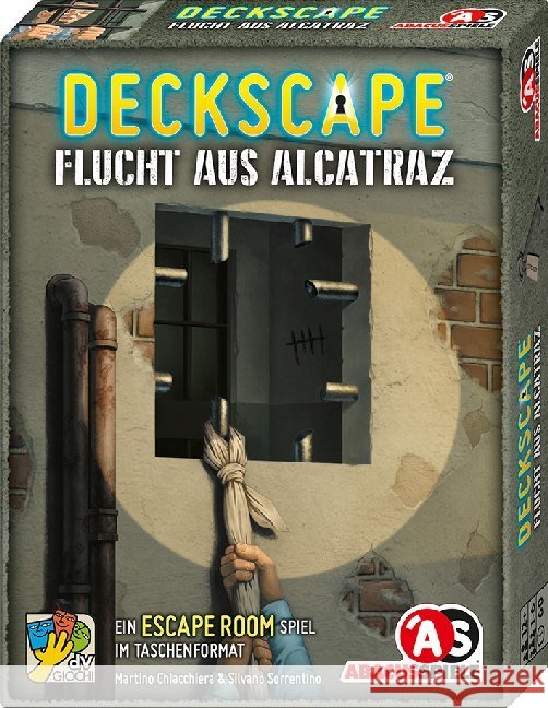 Deckscape - Flucht aus Alcatraz (Spiel) : Ein Escape Room Spiel im Taschenformat Chiacchiera, Martino, Sorrentino, Silvano 4011898382013