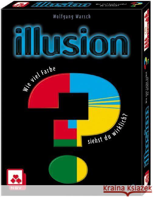 Illusion (Spiel) : Wieviel Farbe siehst du wirklich? Warsch, Wolfgang 4012426880643 NSV Nürnberger Spielkarten Verlag