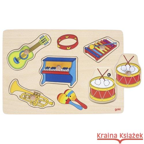 Dźwiękowa układanka z uchwytami instrumenty muz.  4013594575201 Goki